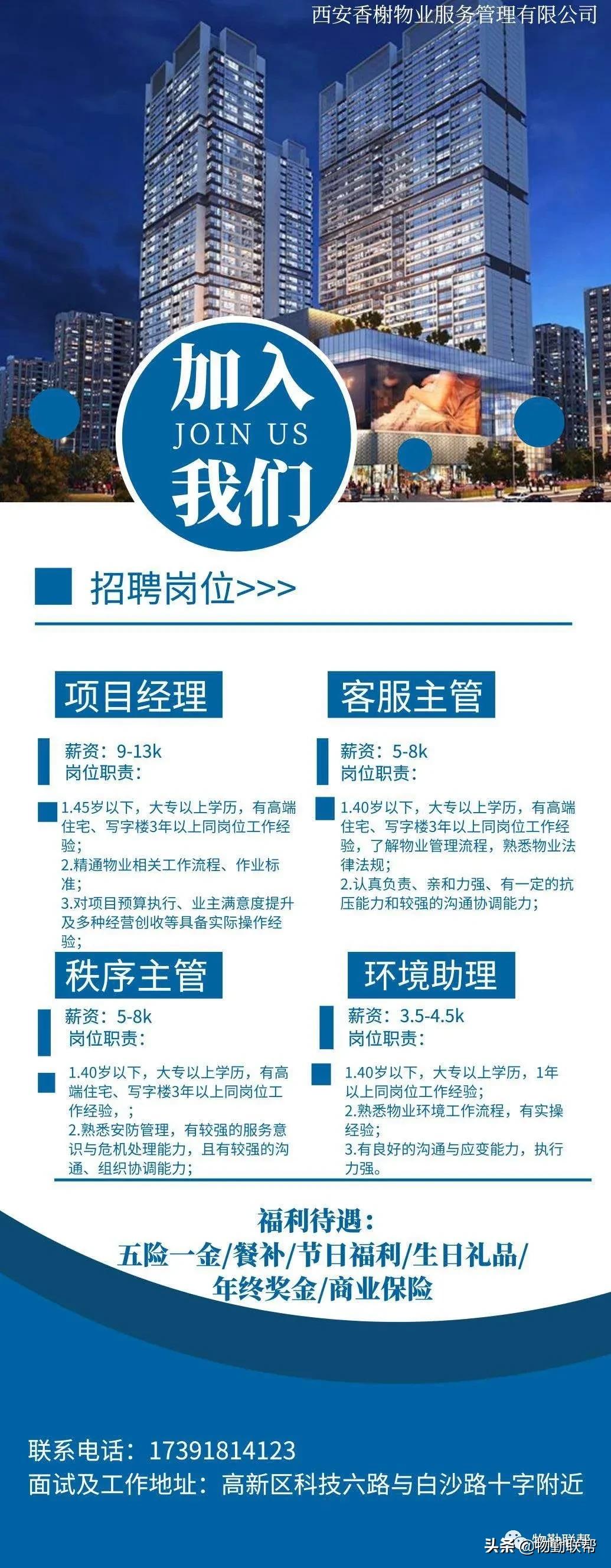 物业招聘2020年,物业公司招聘物业管理