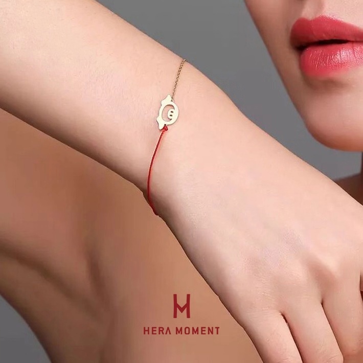 东大门猪年转运红绳手链,猪年红绳手链