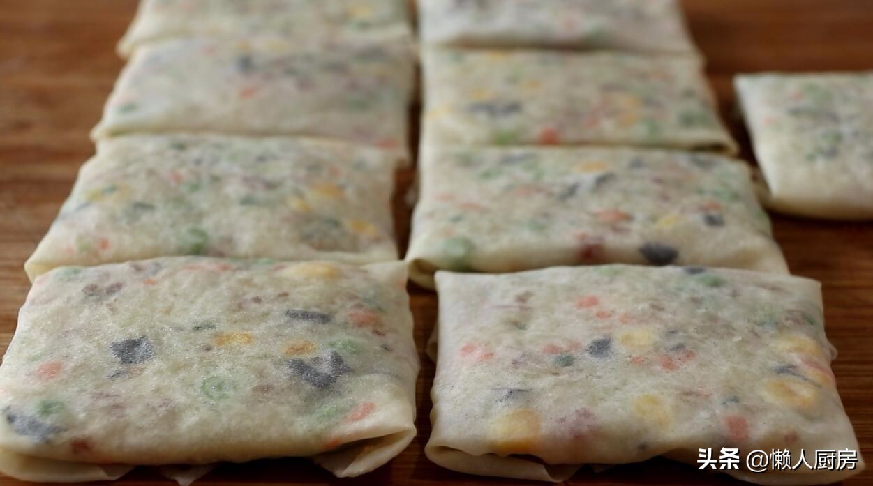 自己做春卷皮再包春卷是怎么做的,春卷皮怎么做不用电饼铛