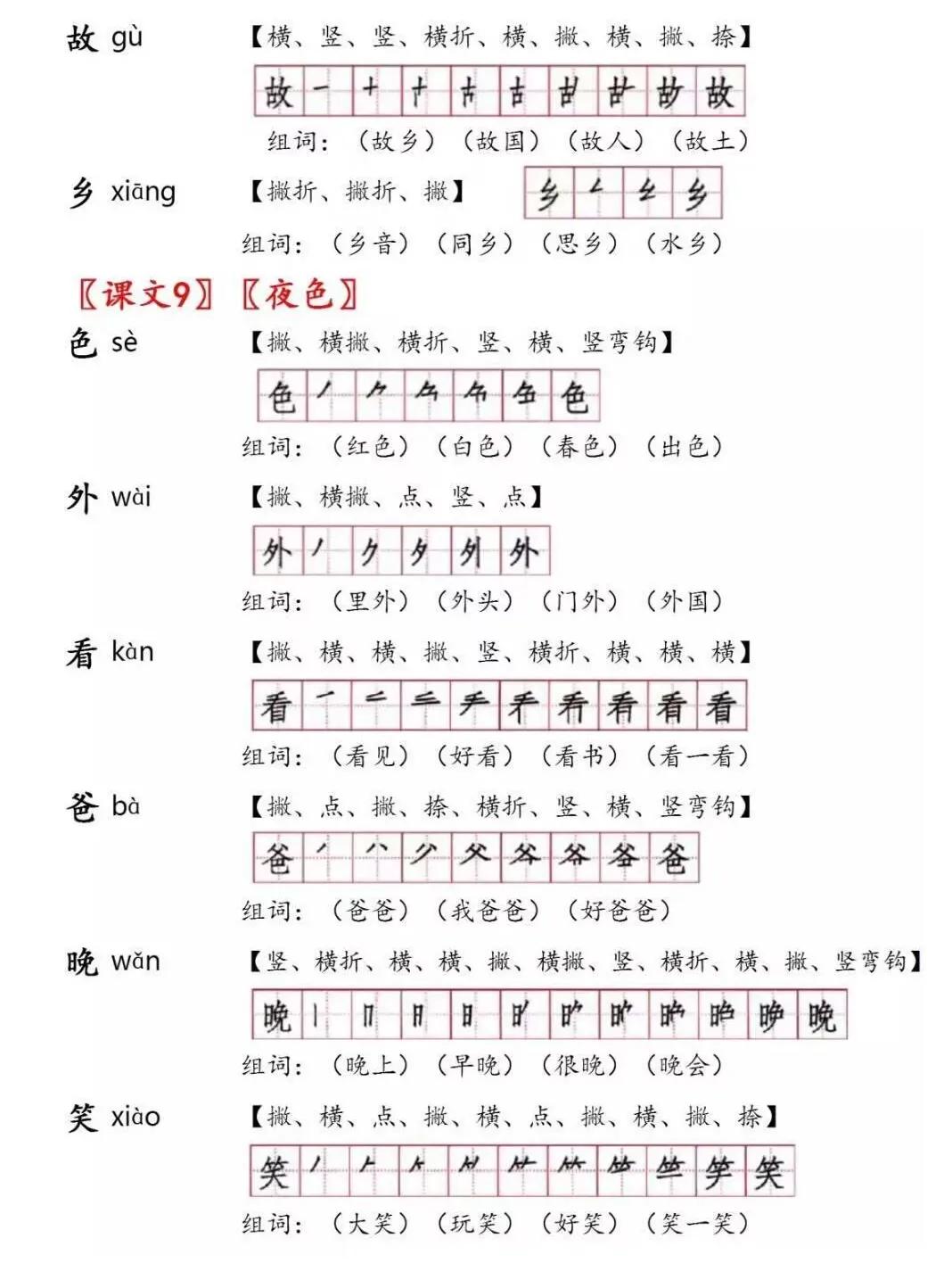 一年级下册语文第四课猜字谜组词,部编版一年级语文下册形近字组词