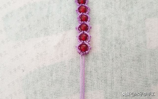 心形手链编法图解视频,手工串珠心形笔筒图解大全