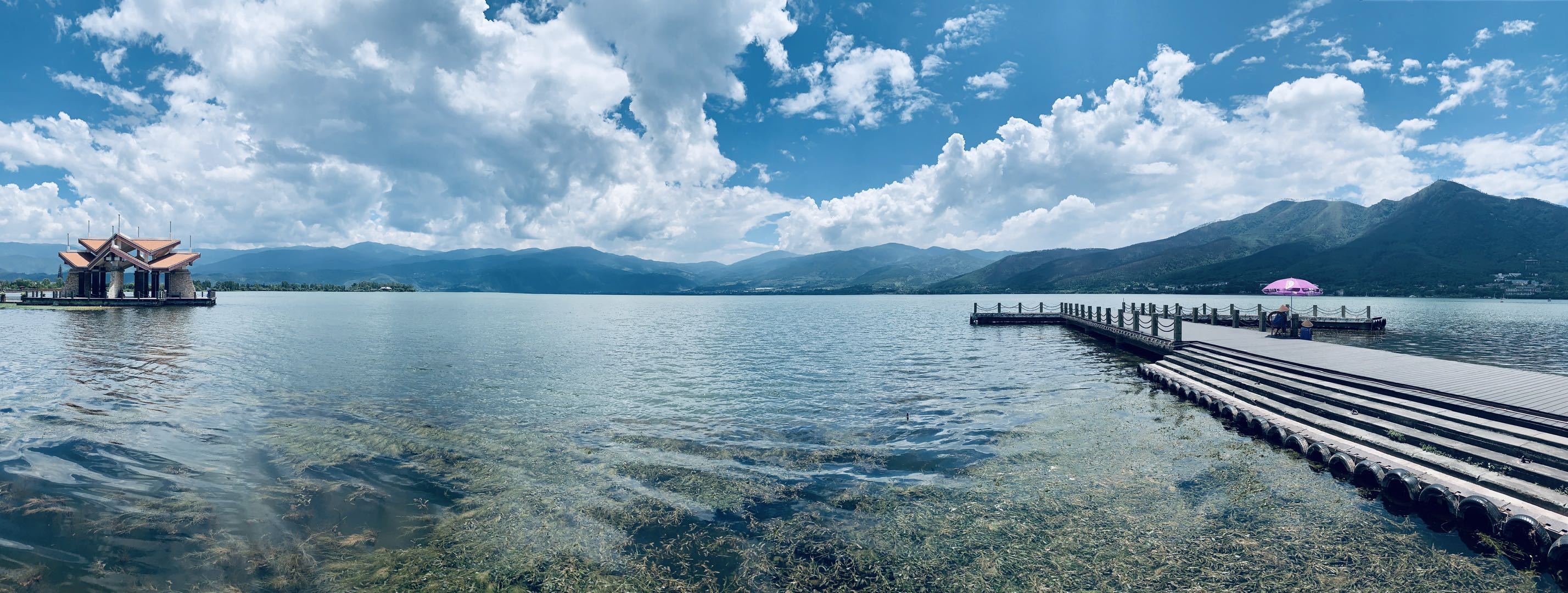 在邛海边吹着风,在邛海边吹吹风