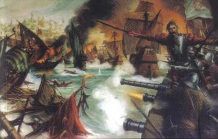 欲开始海外殖民的葡萄牙海军，如何击败新航路上的阿拉伯*队军**