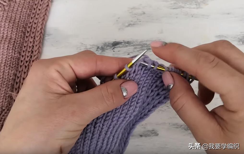从下往上织暗口袋怎样编织,织口袋的教程
