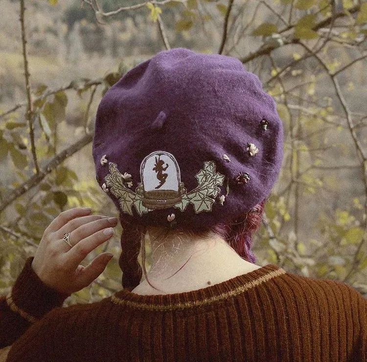 洛丽塔复古宫廷风轻洋装,紫红色洛丽塔洋装