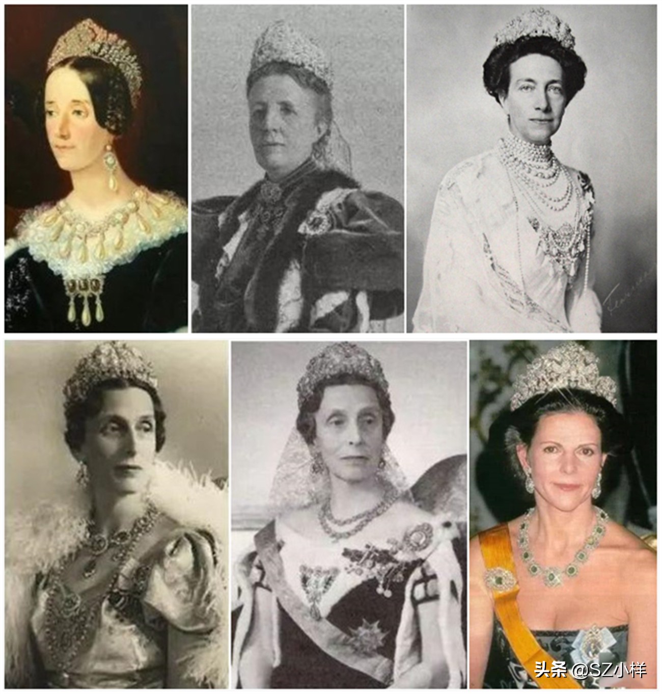 欧洲各国王室珠宝富贵逼人,瑞典王室丹麦王室珠宝