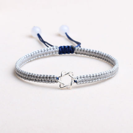 棉麻绳编织手链教程,情侣手链单绳