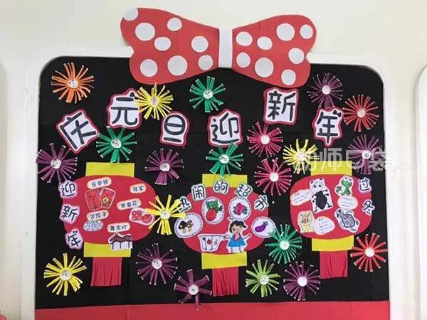 幼儿园元旦新年吊饰环创简单好看,幼儿园元旦墙面挂饰环创