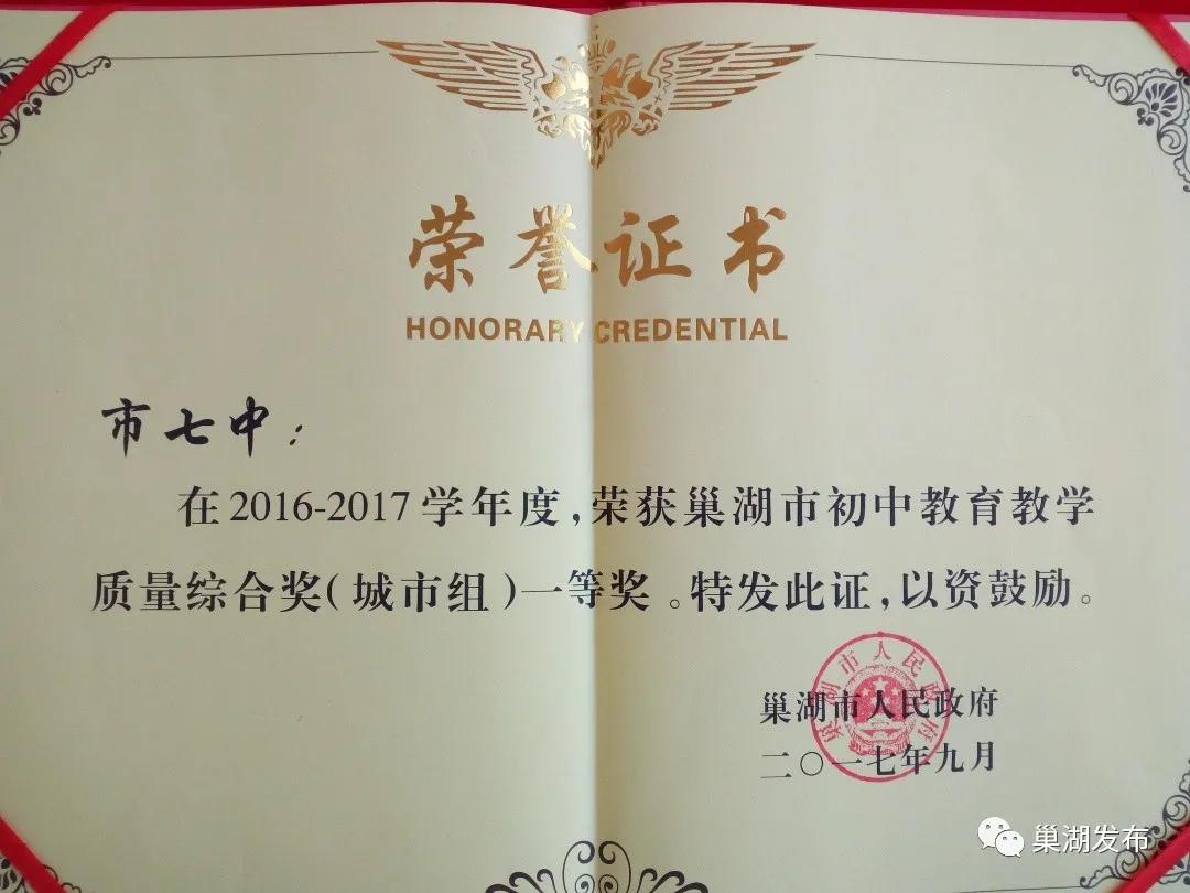 巢湖七中中小学,巢湖七中学校