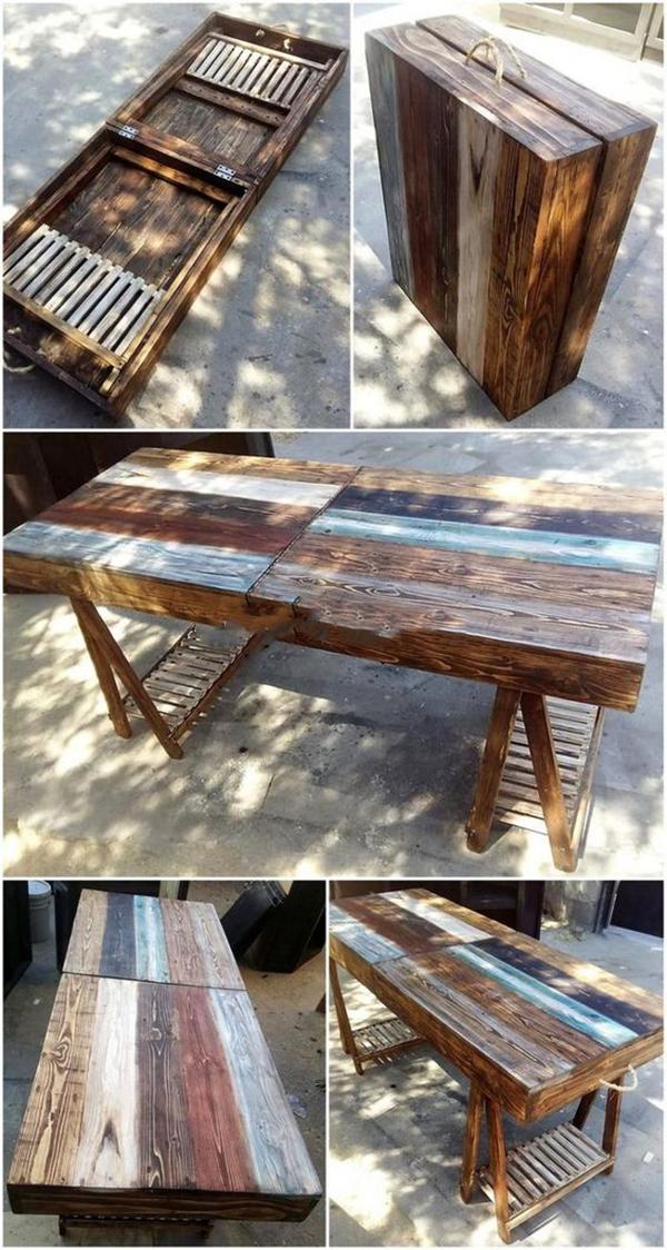 可折叠上下两层桌子,最实用的折叠桌子