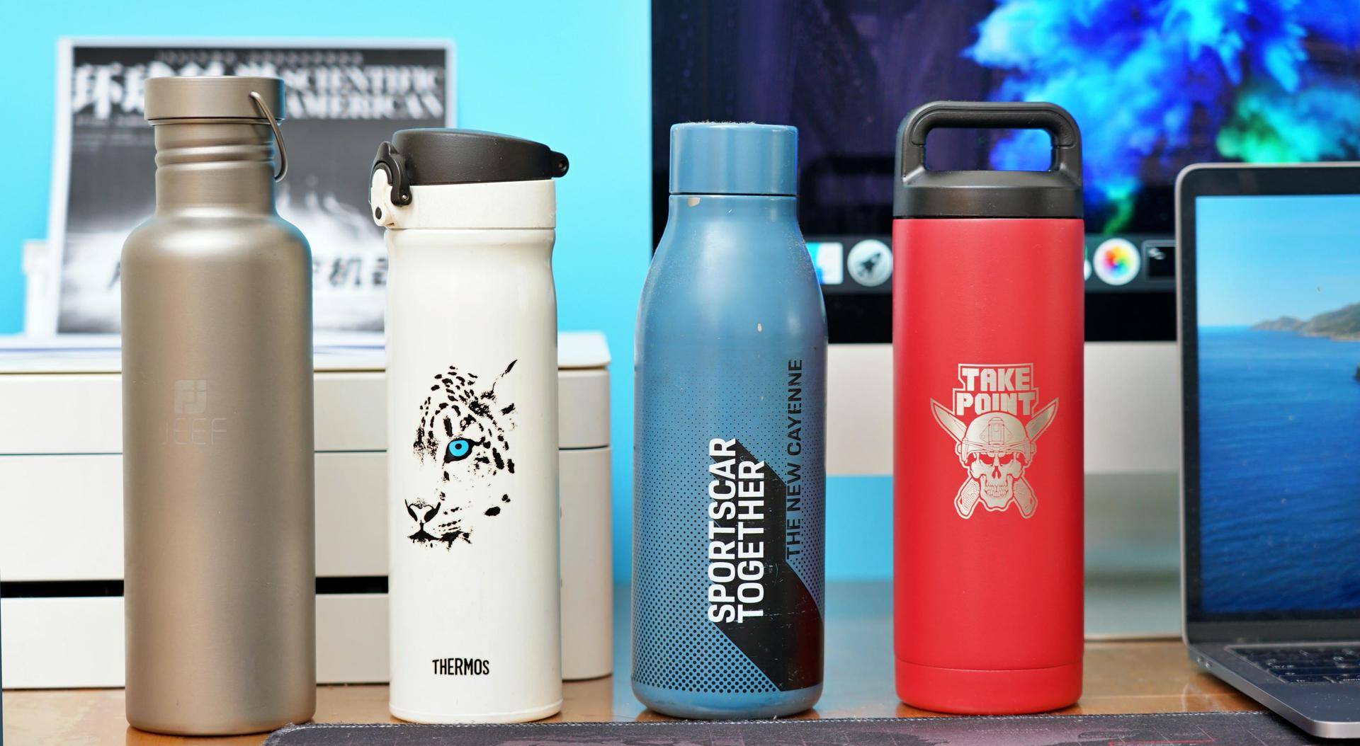 最适合夏天的水杯颜值超高,办公室高端又大气水杯