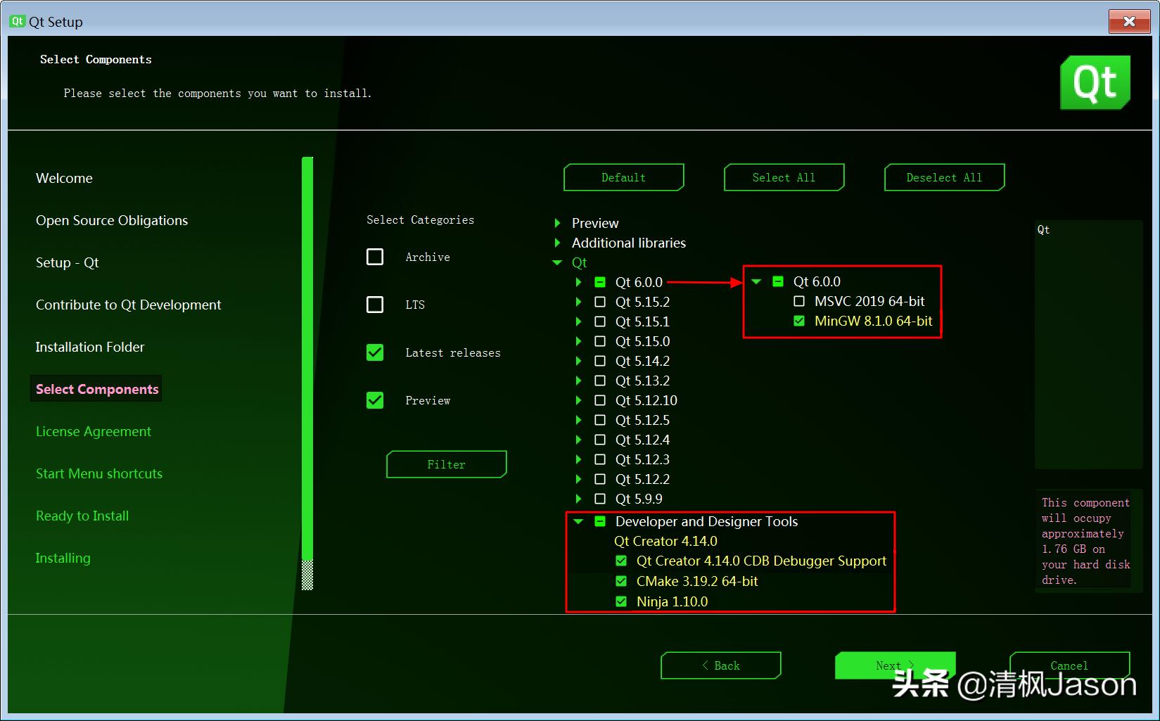 windows平台软件,qt5.9.0安装教程及配置