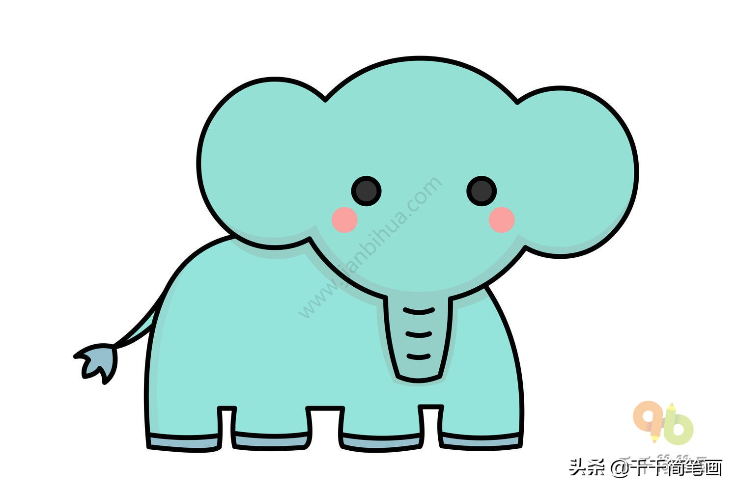 画100个最简单可爱的动物简笔画,儿童简笔画入门动物0-3岁恐龙