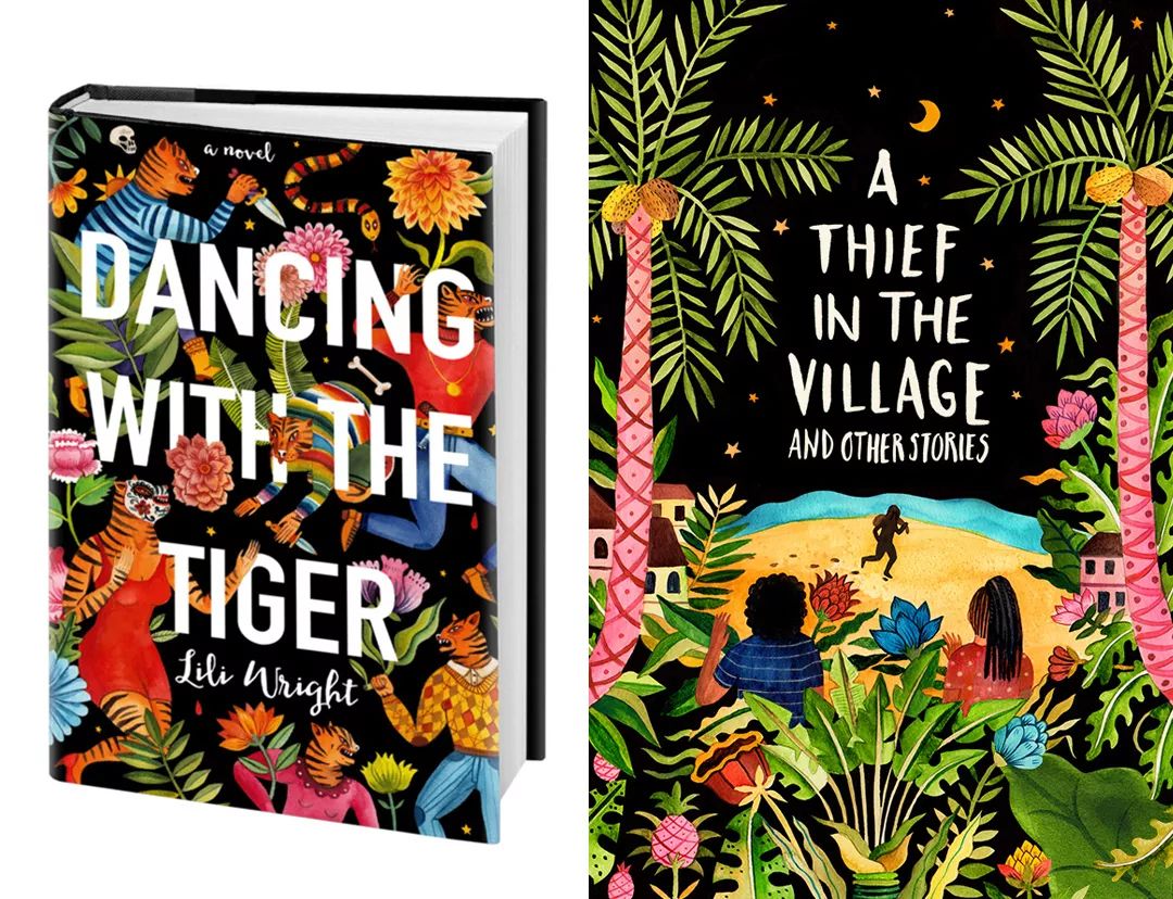 在诱人的民间插画中，艾奇将“不安”与花卉融为一体