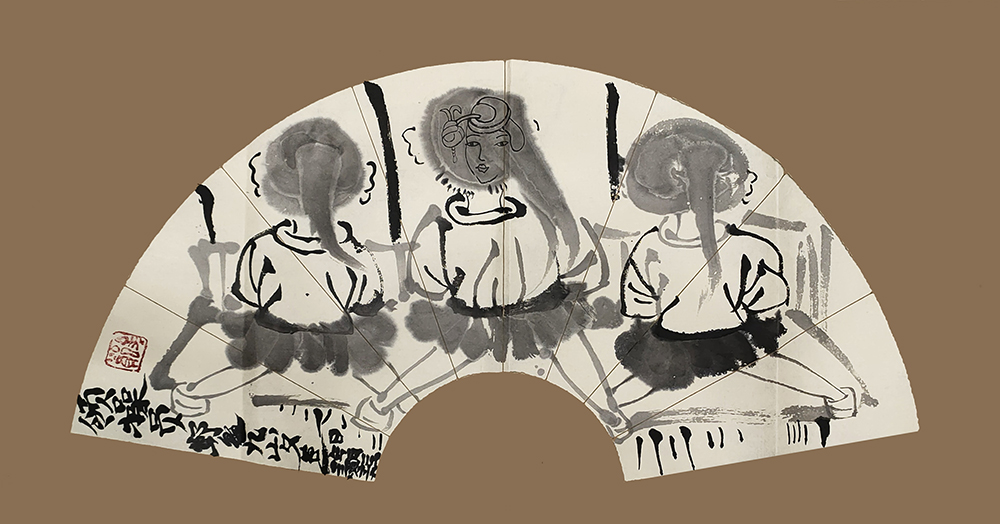 郑鑫绘画成长记录：线描篇（五）校园同学系列——创作