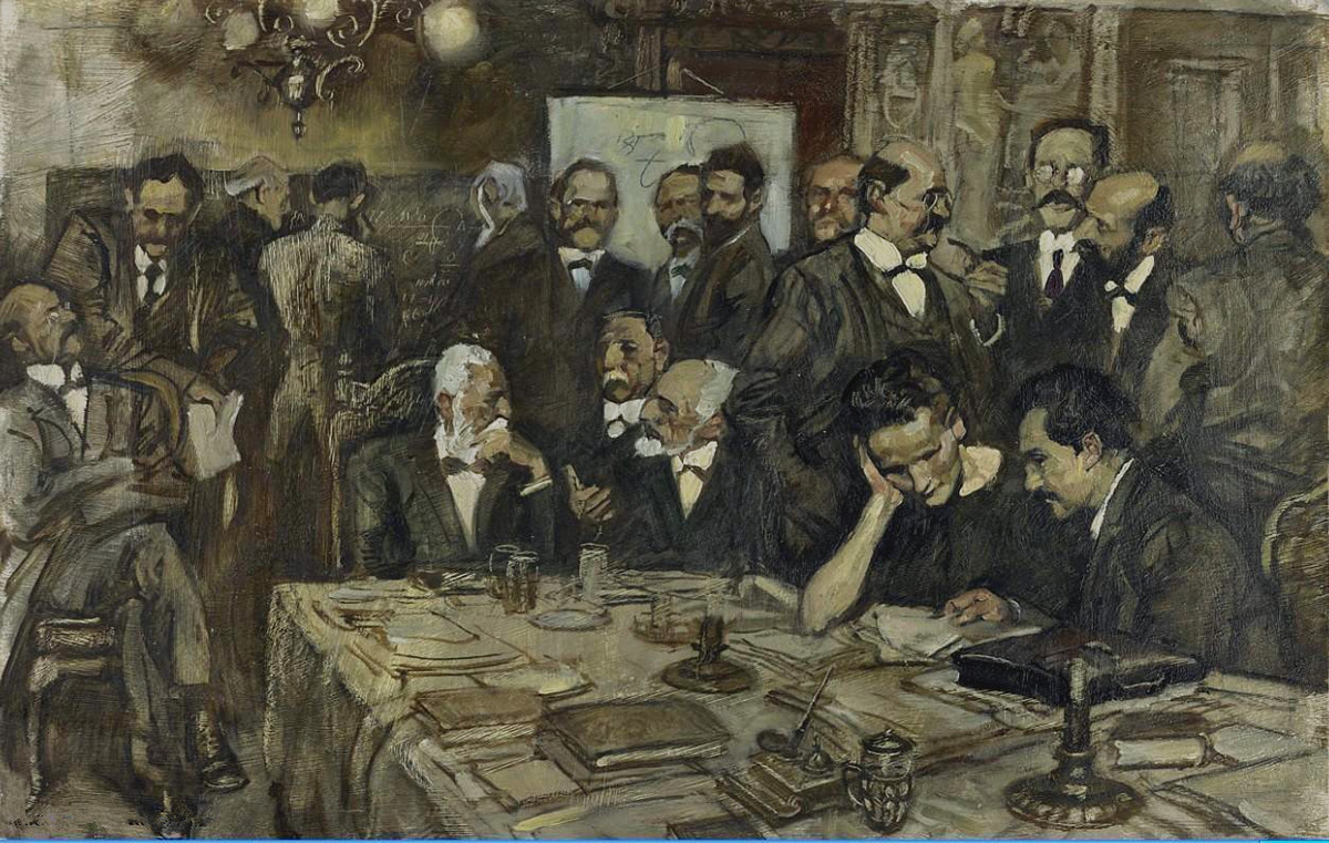 胡志渊油画作品欣赏,沈尧伊《彝海结盟》油画作品