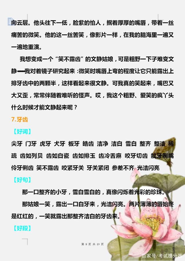 语文积累好词好句好段书单素材,如何写好词好句最好看