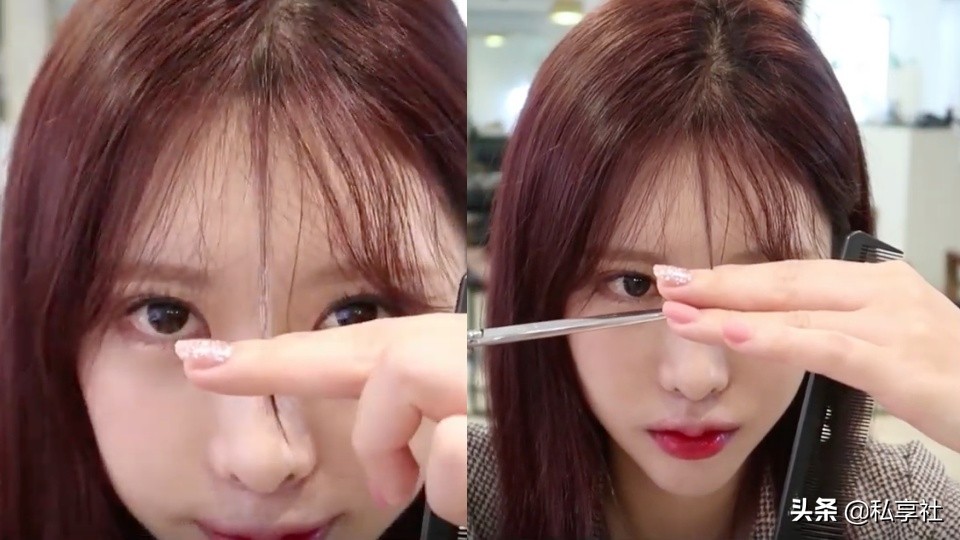 零失败自己剪空气刘海,剪刘海教程自己剪八字刘海学生党