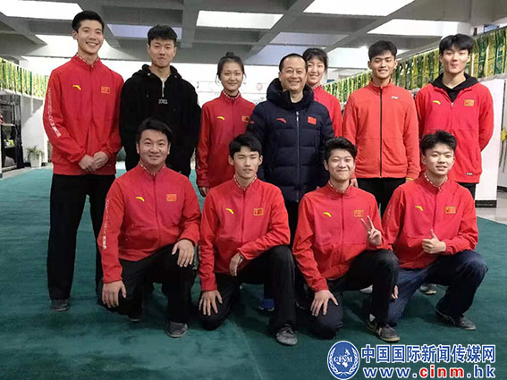 武术展演迎新年,郑州体校武术训练队