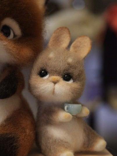 羊毛毡戳戳乐可爱萌物,羊毛毡可爱宠物教程