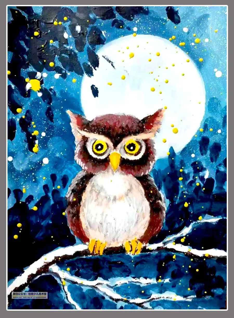 儿童画创意水粉画8-10岁,100幅适合零基础的儿童水粉画