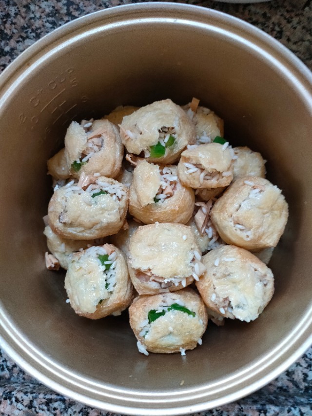 糯米饭酿豆腐最简单做法,饭酿豆腐