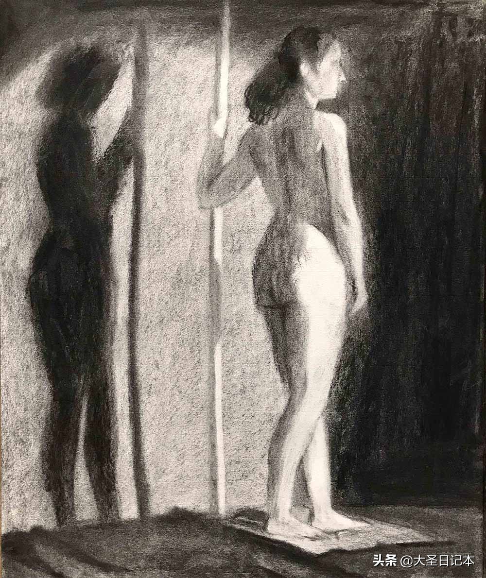 漫画现场临摹,人物写生漫画速写