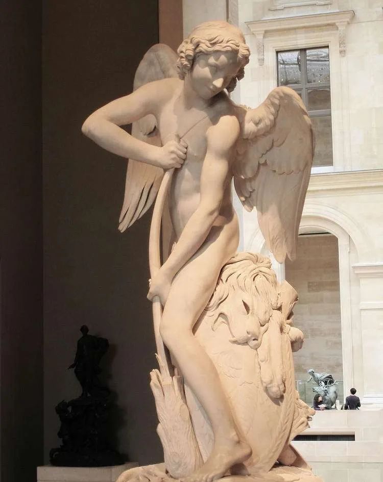 希腊神话丘比特雕塑,希腊神话普绪克与丘比特雕塑