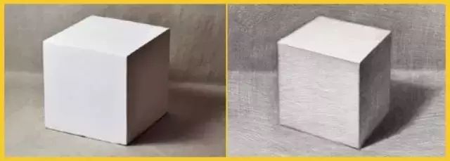 成角透视立方体素描怎么画,入门零基础素描教程立方体图片