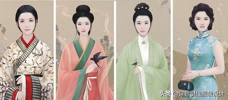 历代女装图,各代女装图