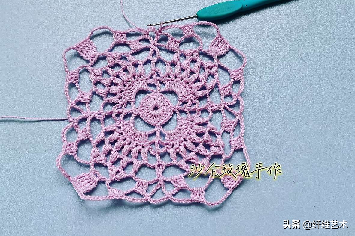 #手工编织#钩针花样解药不仅高清,居然还有海市蜃楼的梦幻感很美