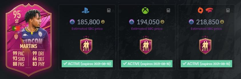 FIFA21粉卡马丁斯，法布雷加斯SBC作业，最新粉卡活动