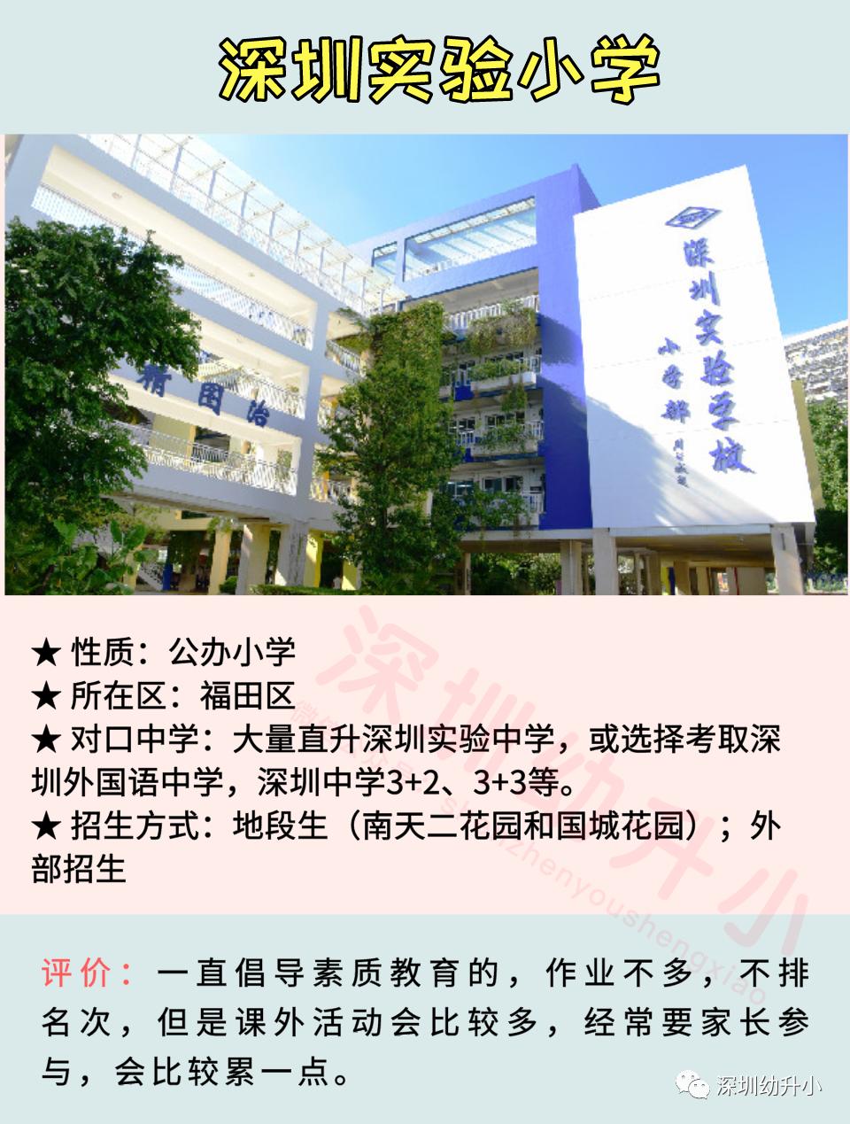2020深圳小学排名前100名名校,深圳十大小学学校排名榜