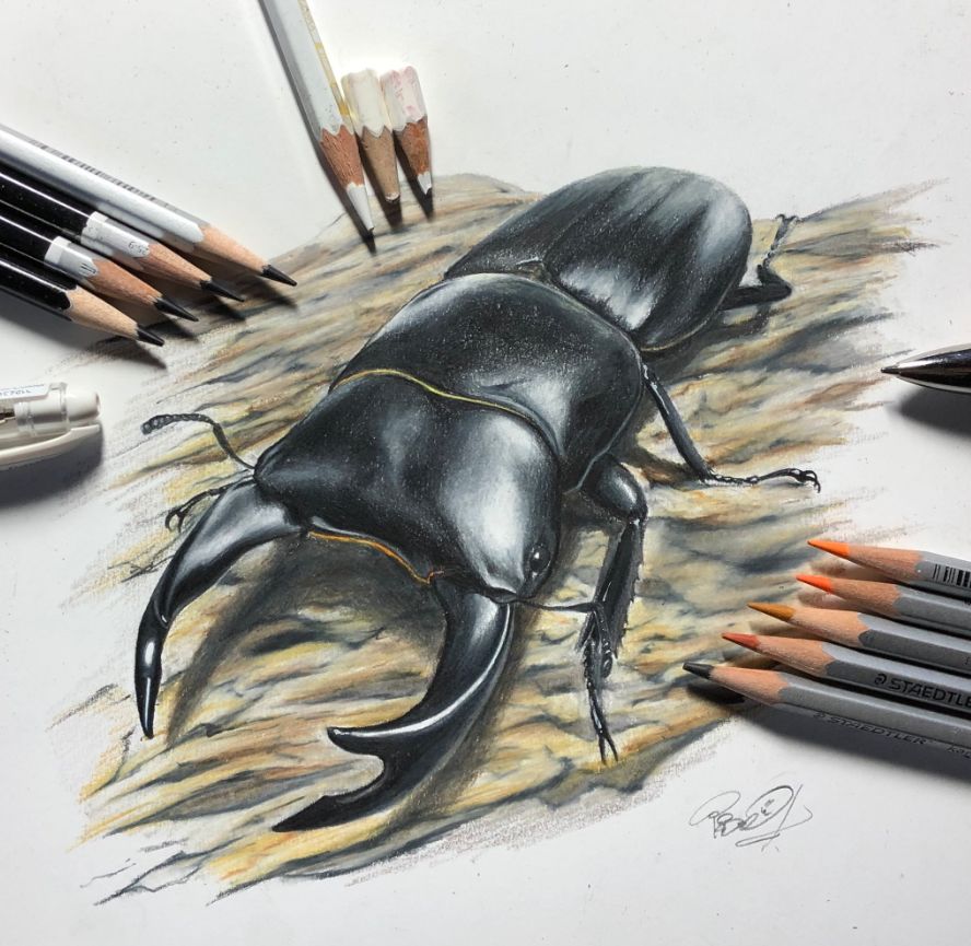 失明女孩铅笔画,手绘眼睛流泪铅笔画