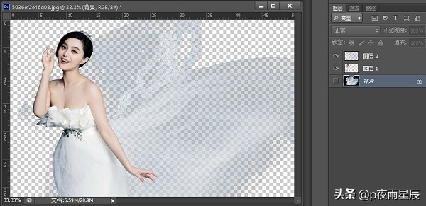 ps抠婚纱照透明效果,ps如何用通道抠取婚纱