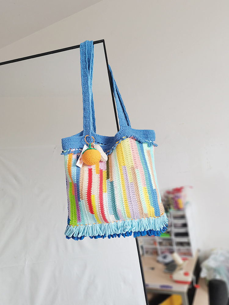 零线头可以钩什么,钩针复古小香风包包教程