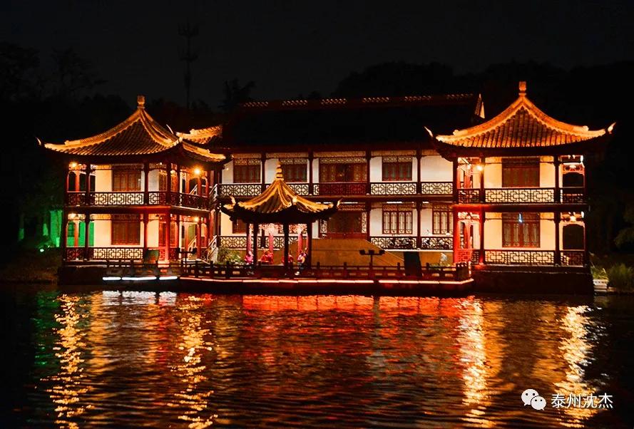 泰州凤城河打卡,夜游泰州凤城河