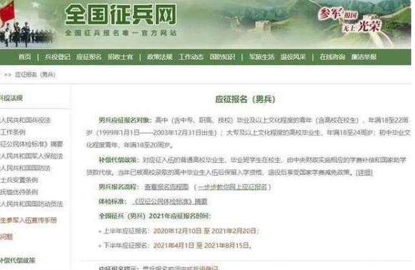 2021征兵体检时间和政审时间,2021征兵政审标准
