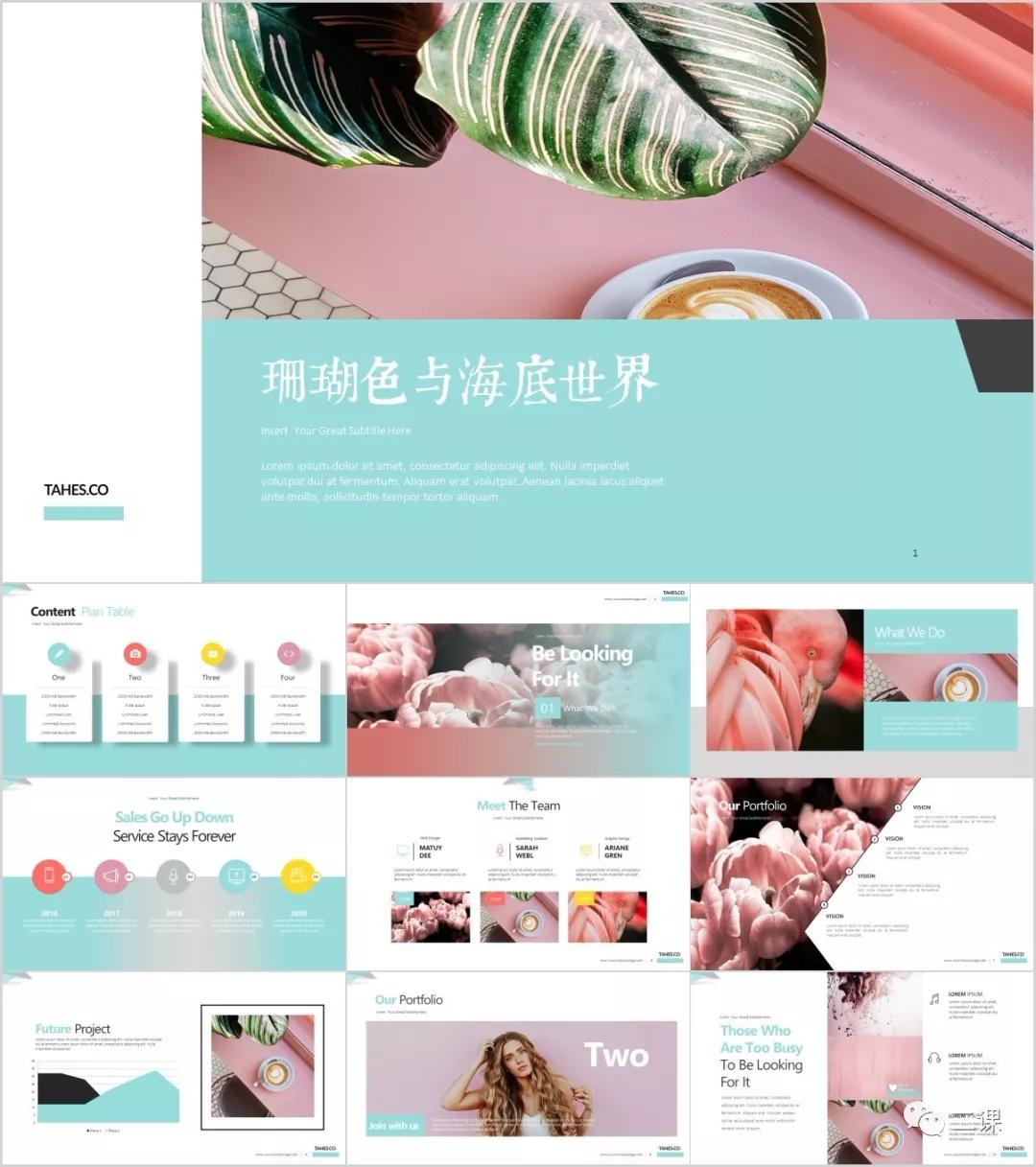 53套北欧风ppt模板限时免费领取,ins风ppt模板图片