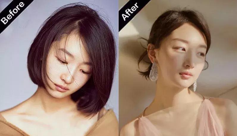 内扣怎么卷短发,一边内扣一边外翘短发