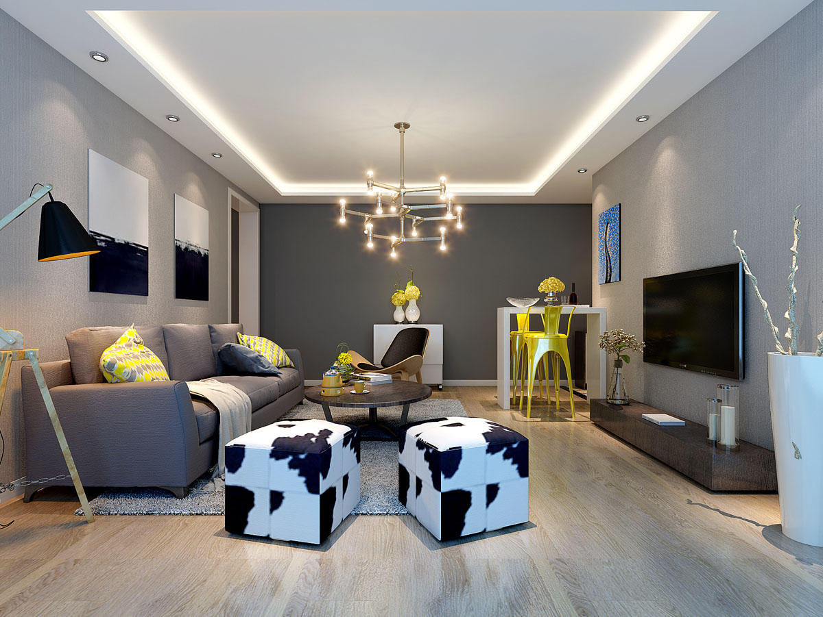 通惠家园两居室90平米现代时尚之作