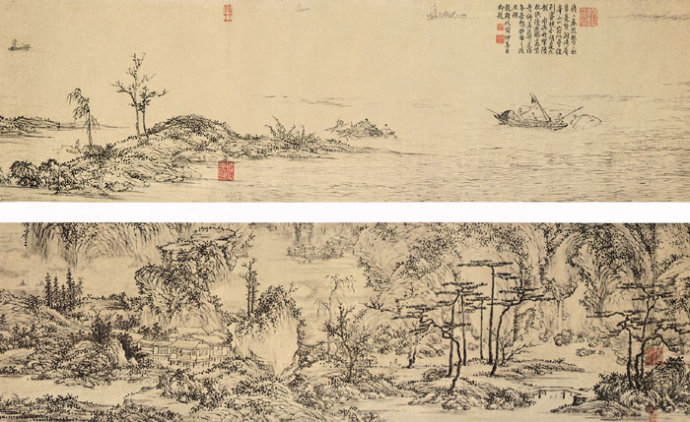 中国传世山水画全集册pdf,中国传世山水画宋代