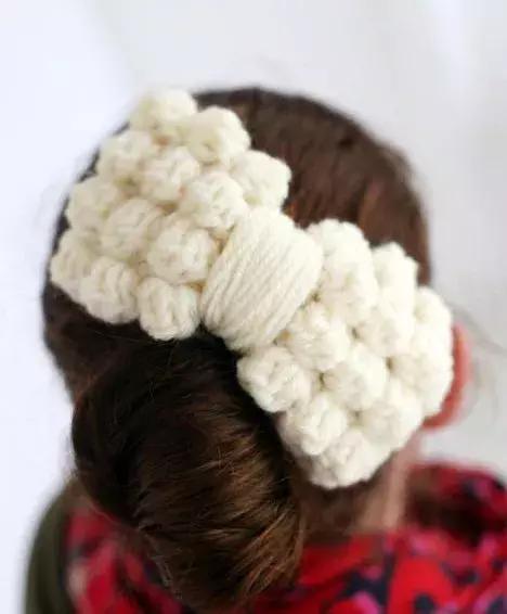 小的丝带蝴蝶结发饰教程,小的蝴蝶结发饰系法