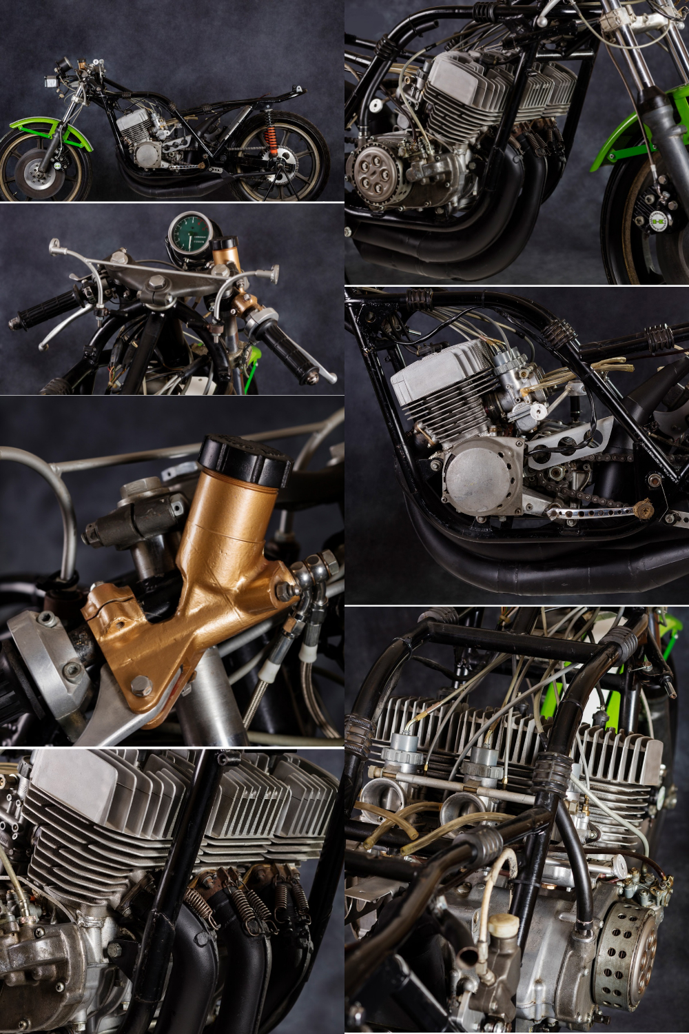 川崎750h2两冲程三缸发动机,川崎h2r发动机制造全过程