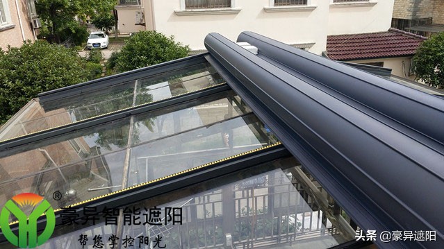 阳光房室内电动遮阳隔热卷帘,铝合金遮阳卷帘效果怎么样