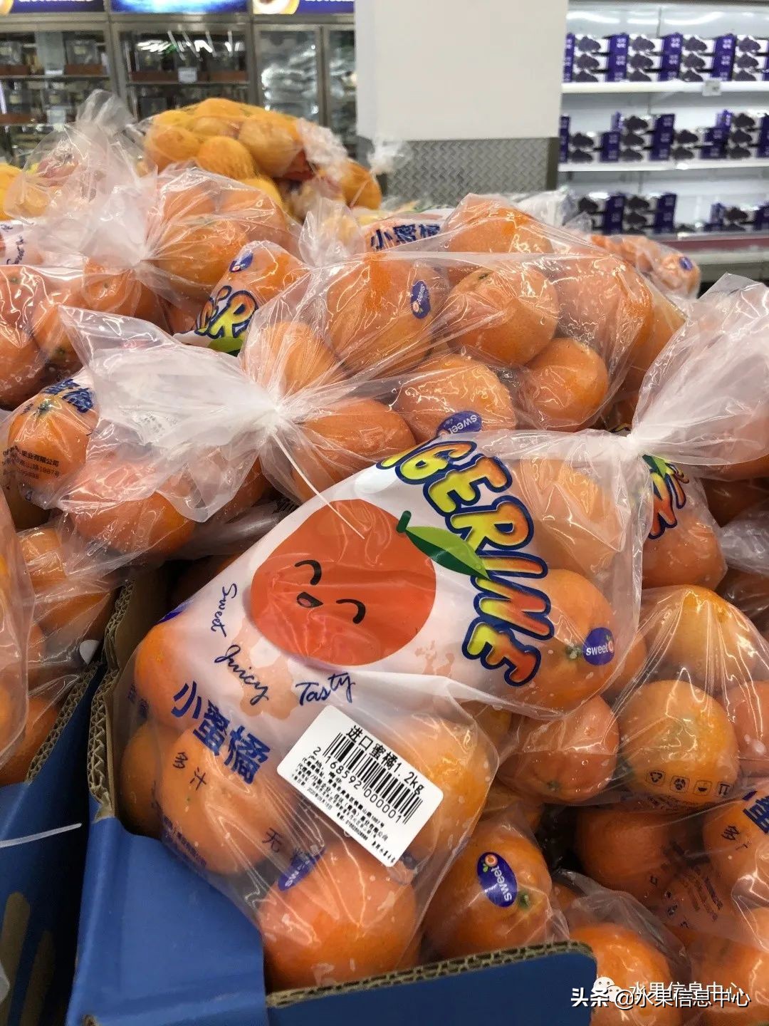 中秋节前，走访两家水果零售店，水果标准化在这里体现的淋漓尽致
