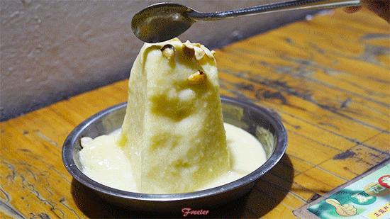 海口美食推荐炒冰,府城芒果炒冰