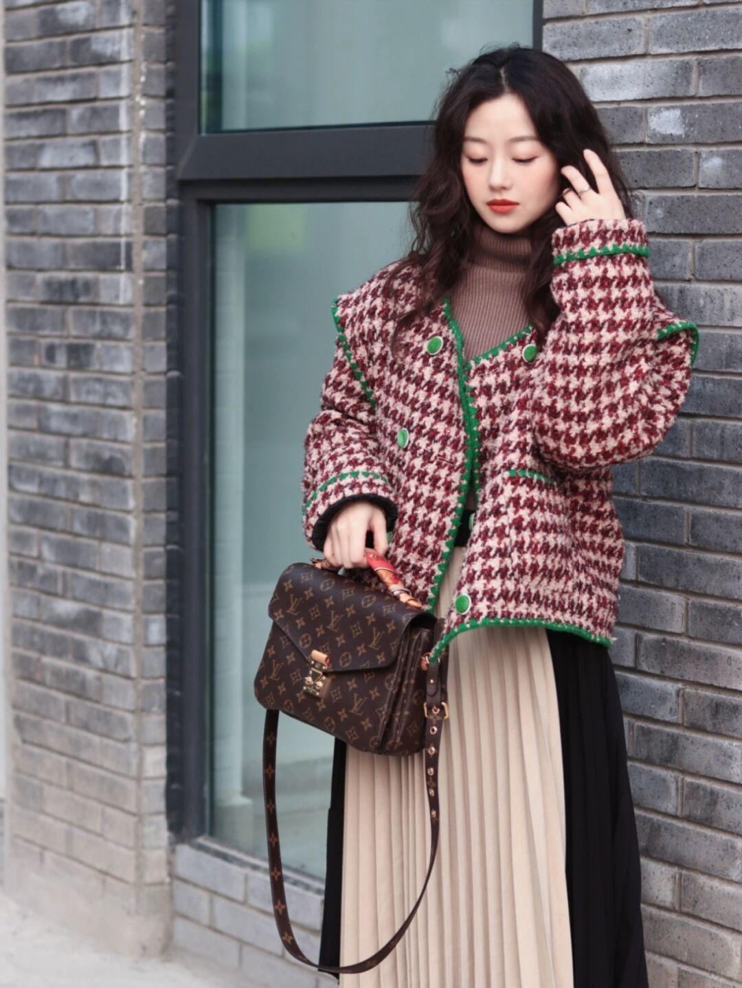 冬季简约毛呢外套穿搭,毛呢外套穿搭中短高端大气上档次