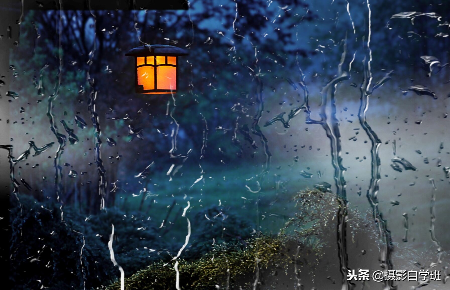 手机摄影夜景蓝调修图技巧,手机人像夜景修图技巧