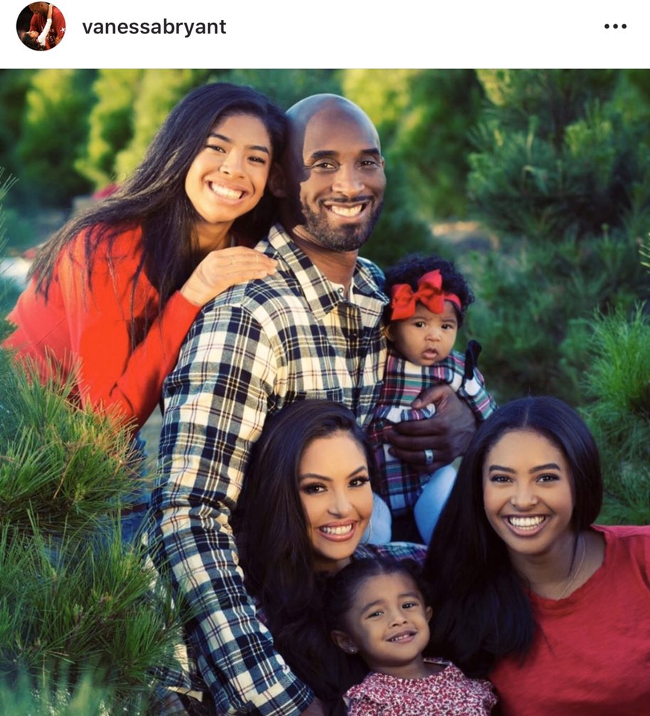 晒家庭合影！瓦妮莎在丈夫去世后首发声，宣布一决定让科比很欣慰